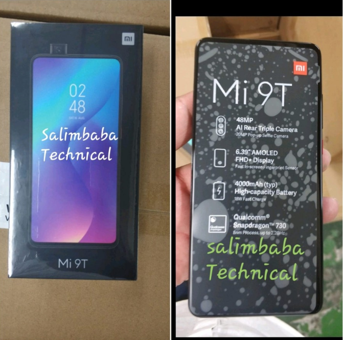 Xiaomi Mi 9T retail box reveals it's just a rebranded Redmi K20