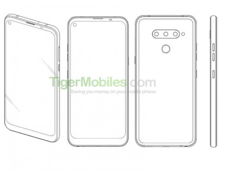 LG patent reveals smartphone with punch hole front camera
