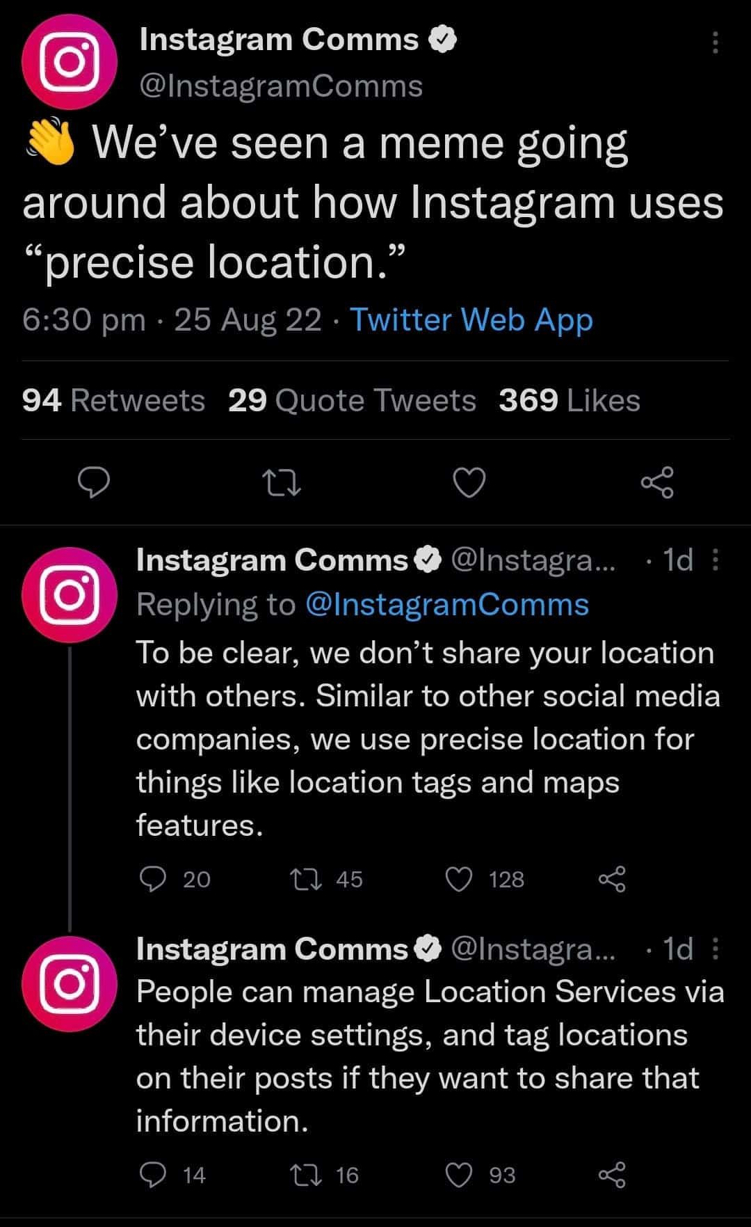 A Viral Post Claims Instagram Shares Your Location With Your Followers But Instagram Denied