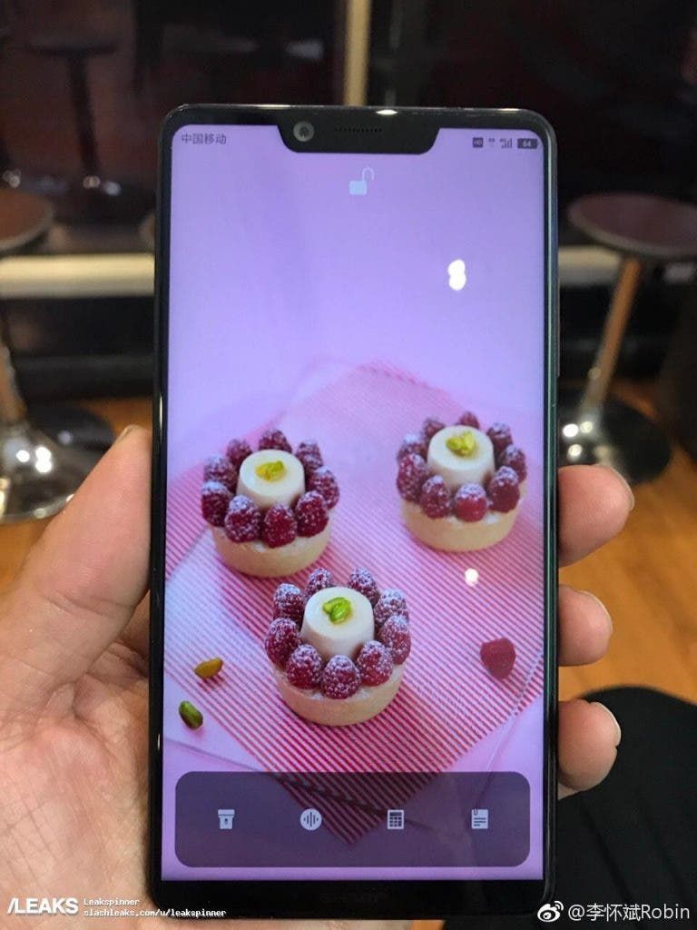 Sharp Aquos S3 Live Pictures shows iPhone-X-like design