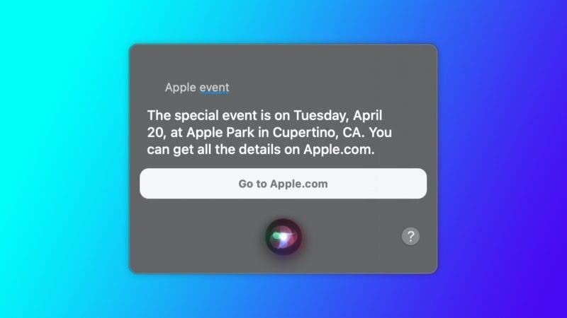 Siri disclose the date of the announcement of the new iPad