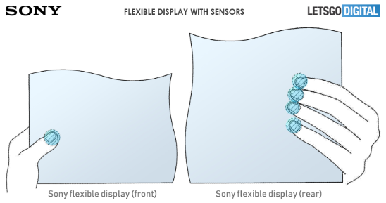 Sony applies for a flexible screen patent