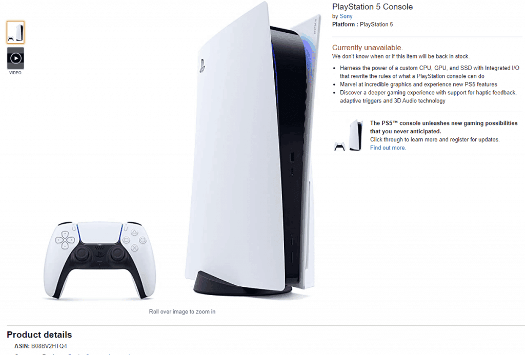Sony PlayStation 5 Amazon Australia pre-order page now active