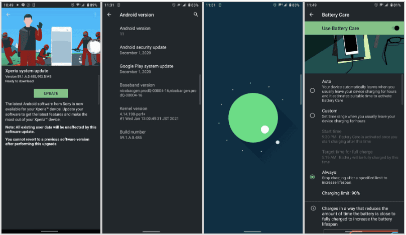 Sony Xperia 10 II has finally received Android 11 update