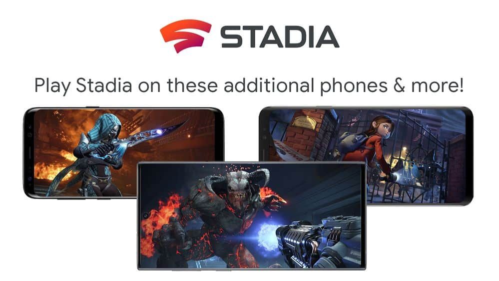 Stadia is now compatible with Samsung, Asus and Razer smartphones