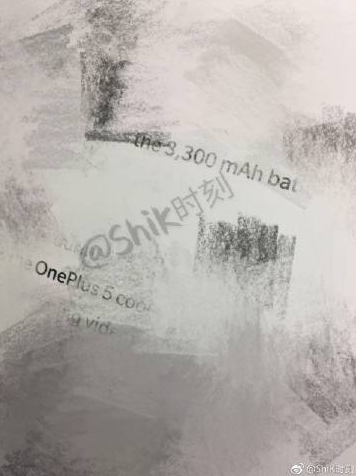 OnePlus 5: new leaked images hint at a 3300 mAh battery