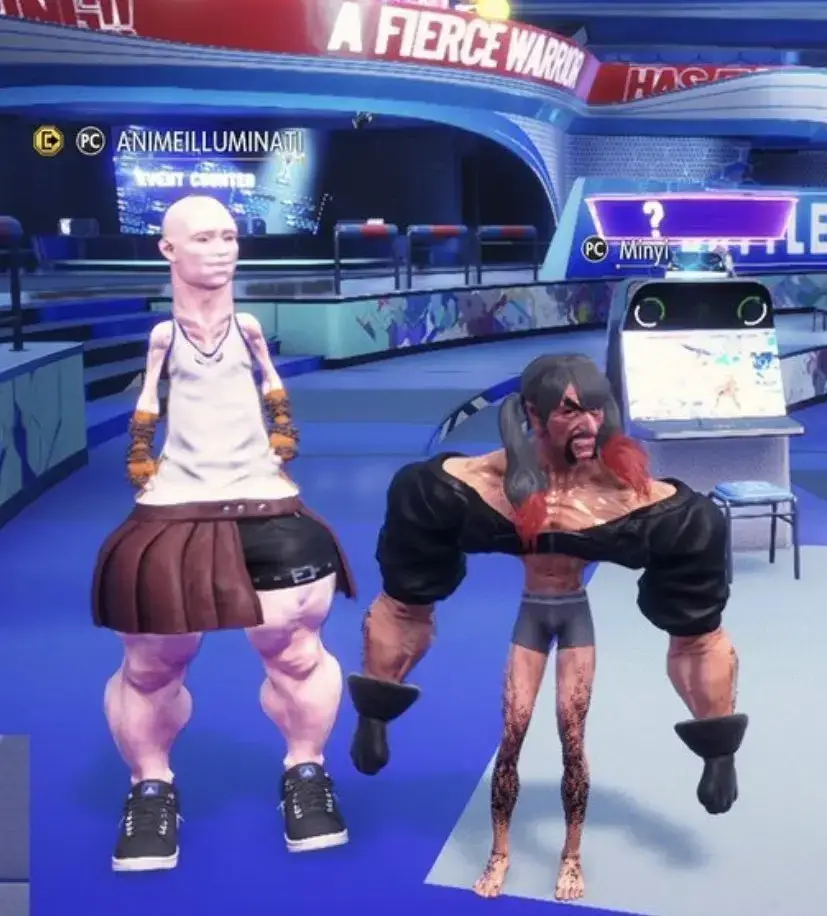 "Street Fighter 6" beta players create deformed characters
