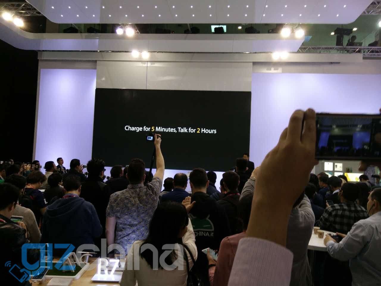 OPPO's Super VOOC charges a 2500mAh battery to 100% in 15 minutes!