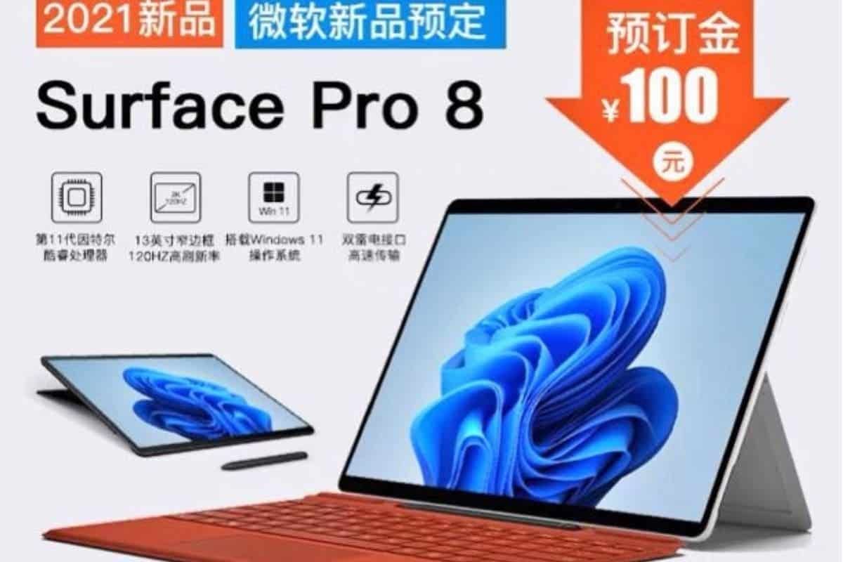 Microsoft's Upcoming Surface Pro 8 Leaked Ahead of September 22 Launch, Could Offer 120Hz Display, Thunderbolt Support
