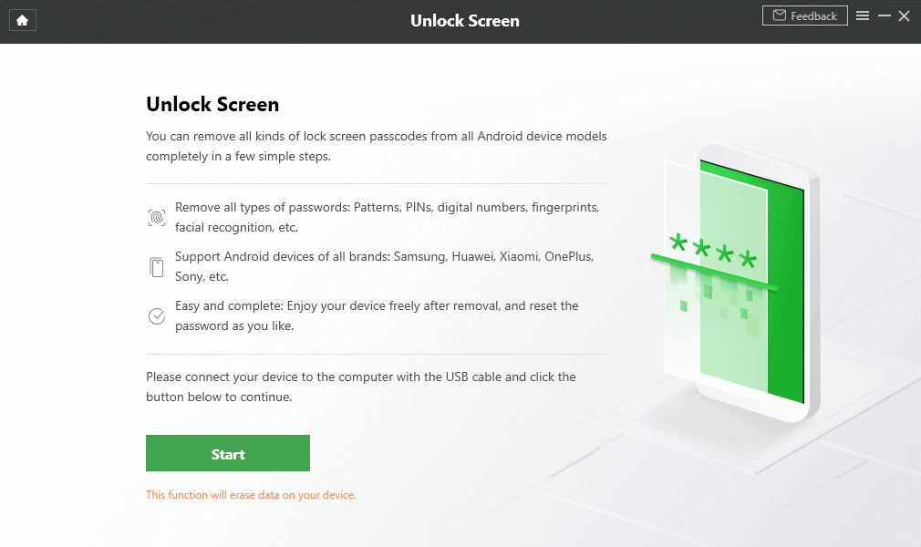 How to unlock Android phone without password