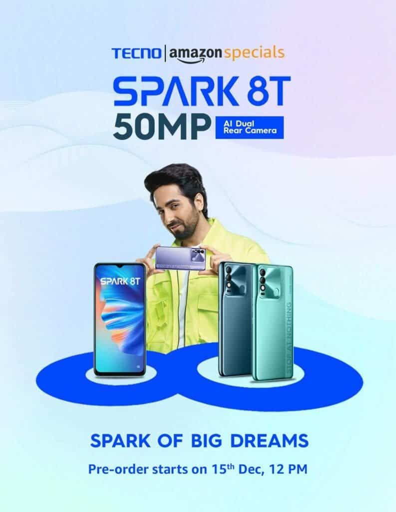 Tecno Spark 8T India Launch Set For December 15, See Design & Specs