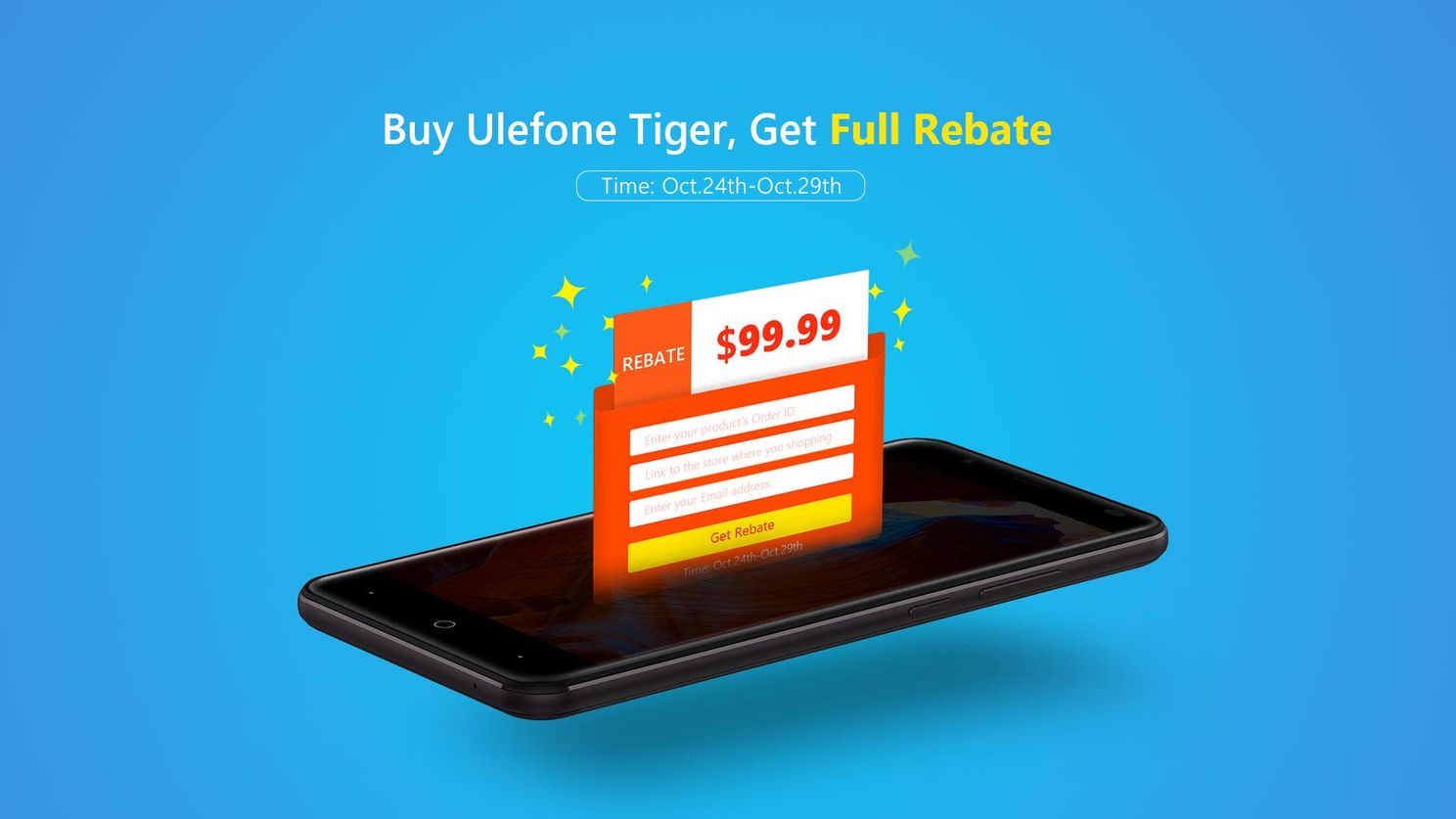 Ulefone will fully rebate 36 Ulefone Tiger lucky buyers