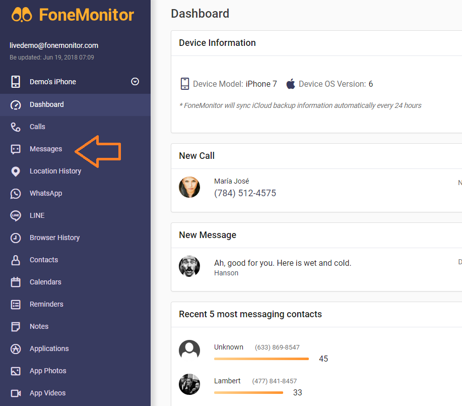 FoneMonitor: track a phone's activity, one of the best monitoring software!