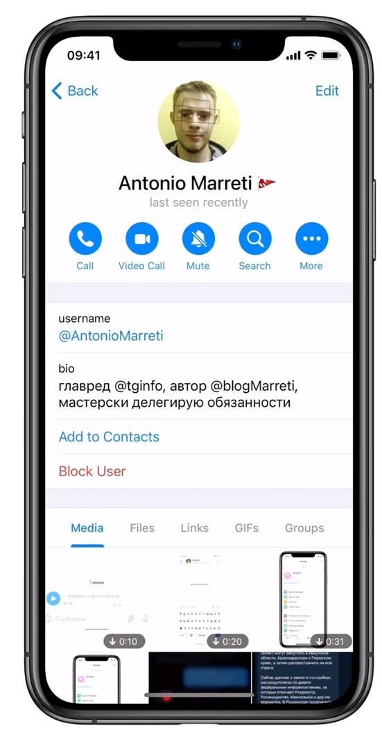 Video calls have been added to Telegram beta on iOS