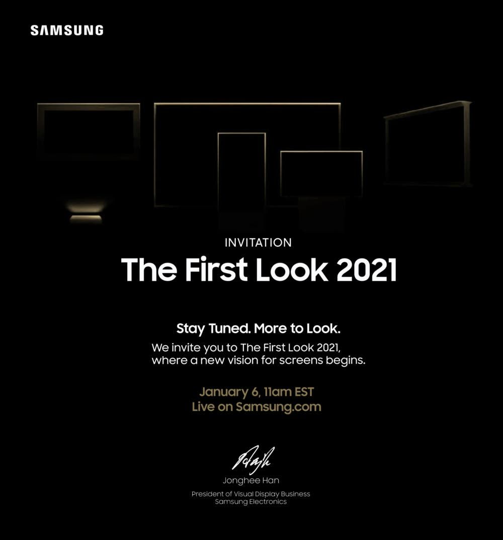 Samsung will show the future of displays on January 6, 2021