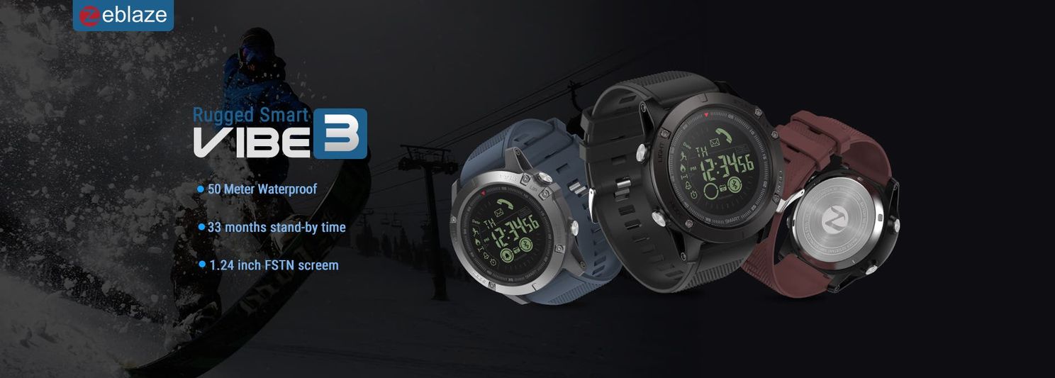 Zeblaze VIBE 3 Announced with a whopping 33 Months Standby Time
