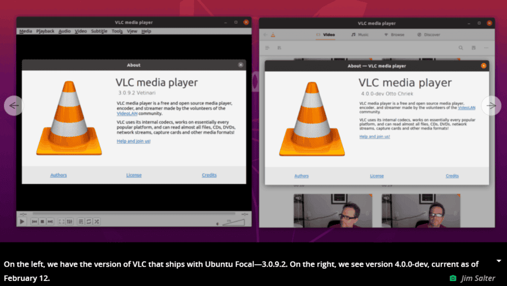 VLC player 4.0 UI is similar to the iOS file system - needs more work