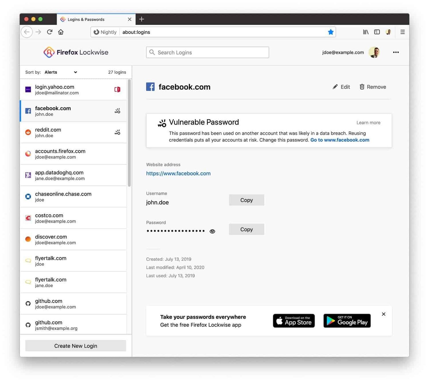Firefox 76 introduces an even safer and more useful password manager