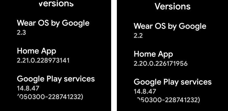 Wear OS 2.3 is available for download now