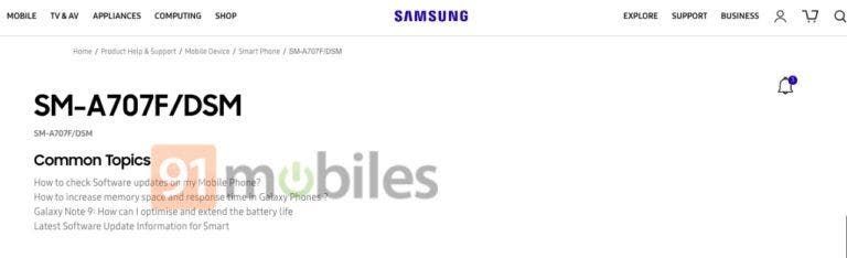 Samsung Galaxy A70s Might Launch Soon, Indian Support Page Goes Live