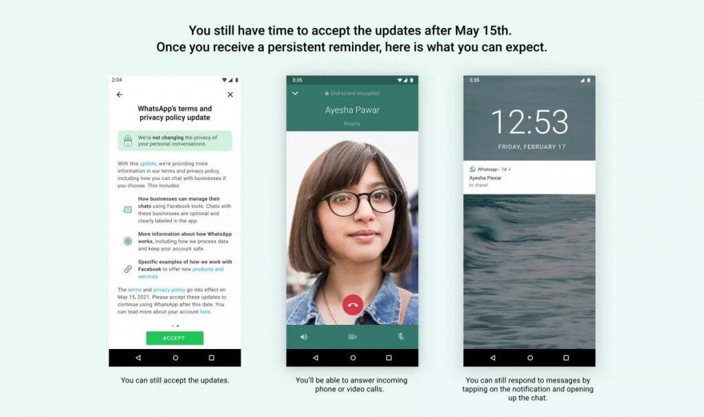 Here's what will happen if you don't accept WhatsApp new policy