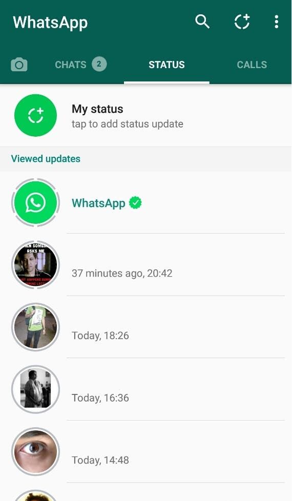 Contact names hidden for privacy (if it still exists...)
