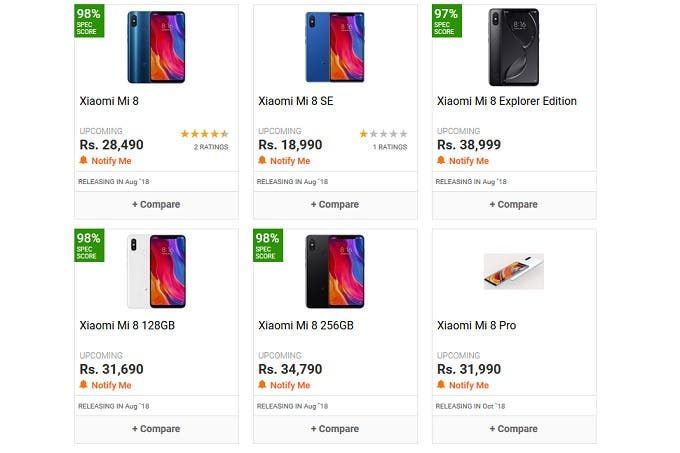 Xiaomi Mi 8 or... Poco F1? If you live in India, which one will you choose?