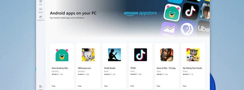 Windows 11 supports running Android apps with some limitations