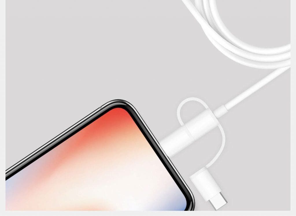 Xiaomi 3-in-1 Data Cable Launched For 59 Yuan ($9)