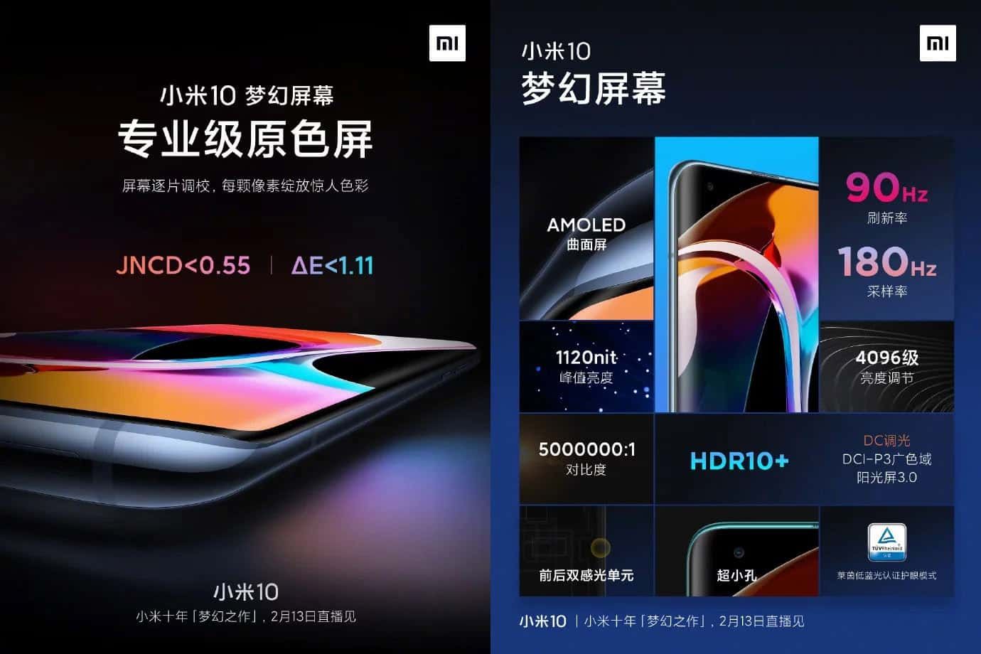 Xiaomi Mi 10: Here are all the details about the 90Hz display and the 50W charging