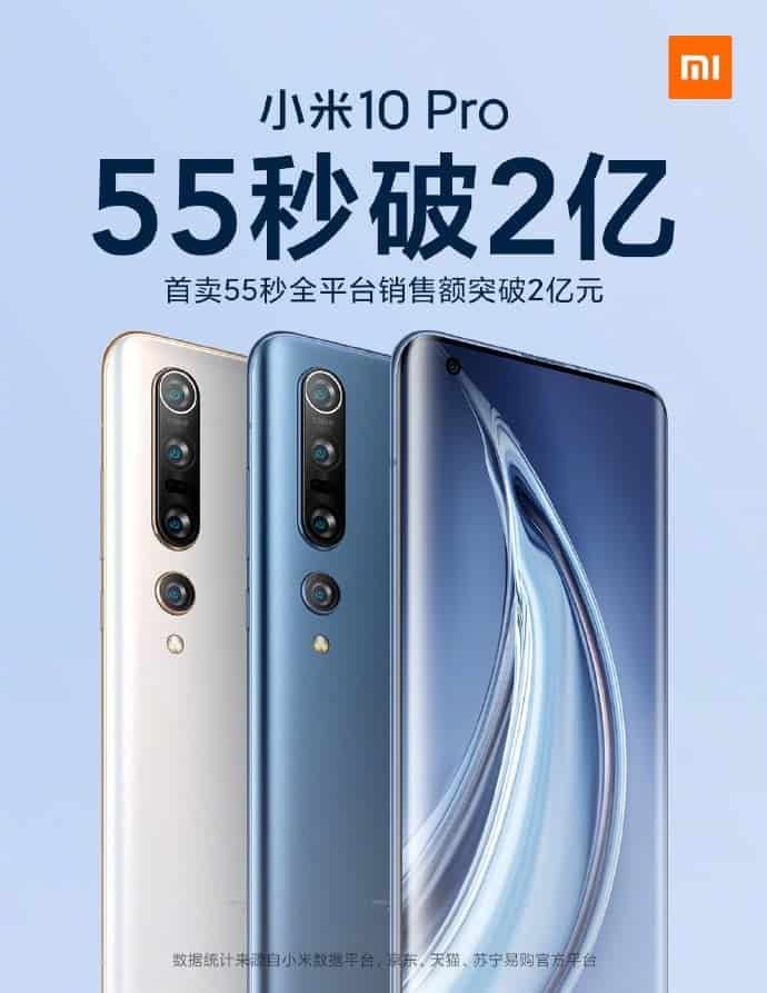 Xiaomi Mi 10 Pro sells out in a few seconds - sold faster than the Mi 10
