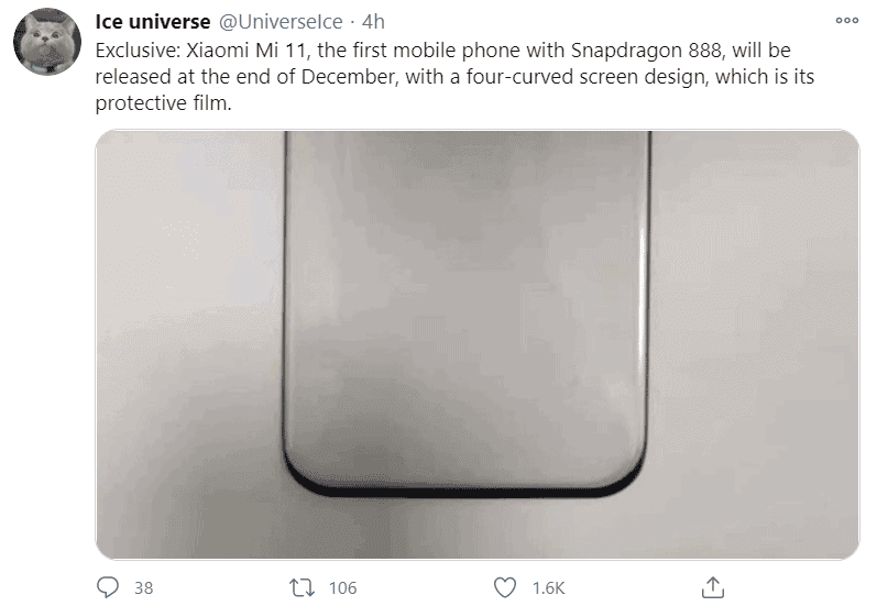Xiaomi Mi 11 with Snapdragon 888 may arrive later this month