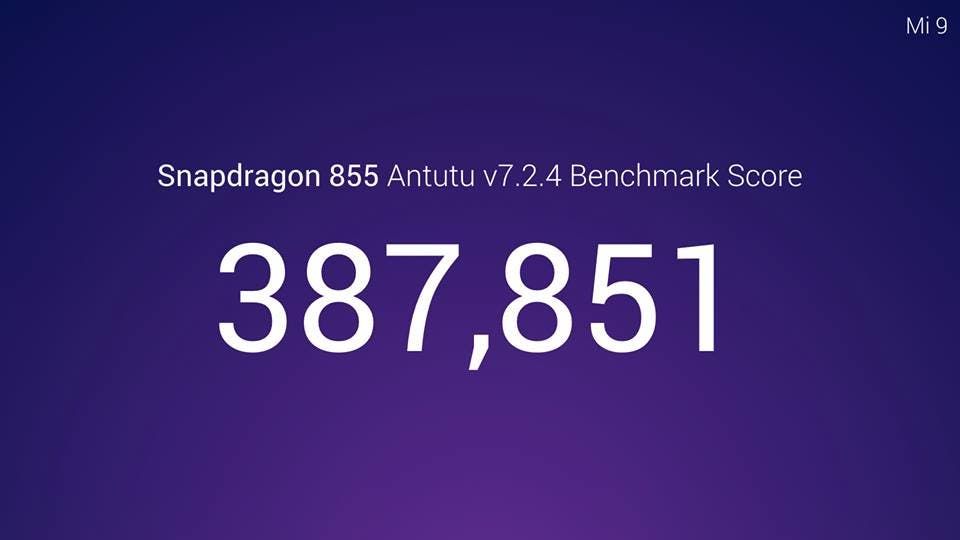 Xiaomi Mi 9 surpasses 380,000 on AnTuTu