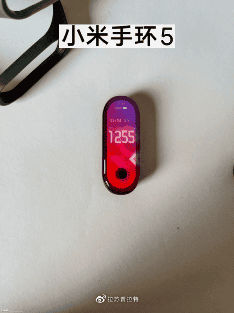Alleged real image of Xiaomi Mi Band 5 with a punch-hole display appears online