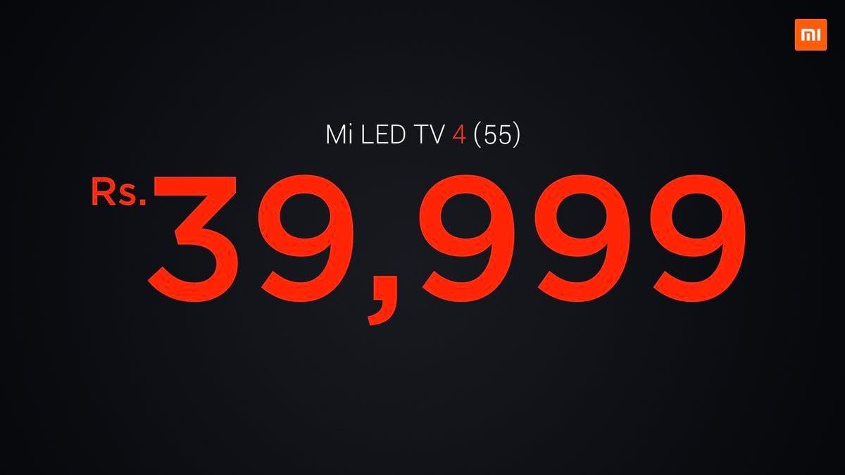 Xiaomi Mi LED TV 4 (55-Inch) Arrives India For Rs. 39,999 ($624)