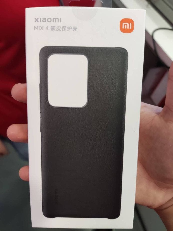 Xiaomi Mi MIX 4 plain leather phone case appear online