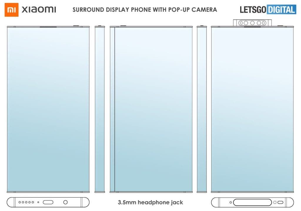 Xiaomi Mi MIX Alpha 2 patent: All round screen with a pop-up camera