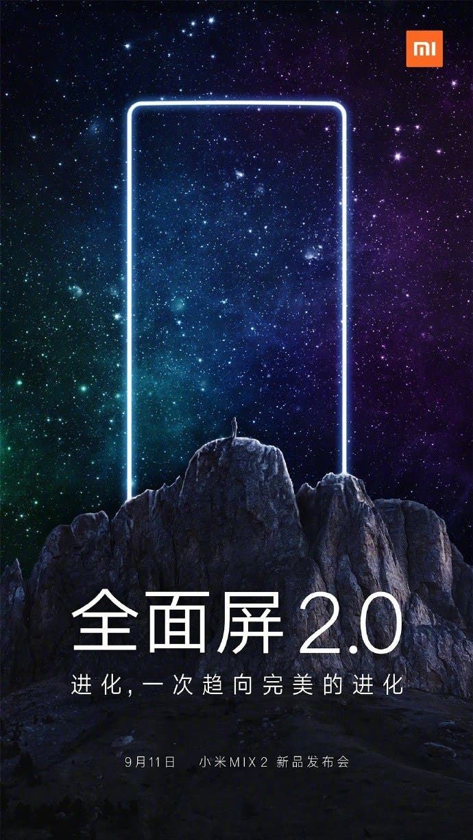Xiaomi Mi MIX 2 to be officially unveiled on September 11