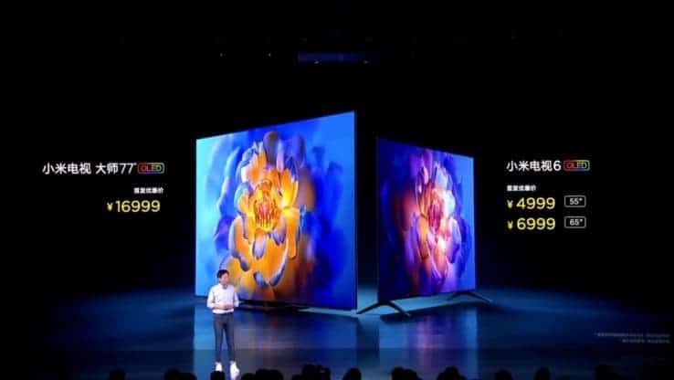 Xiaomi Mi TV 6 OLED Launched In China At 4,999 Yuan ($771)