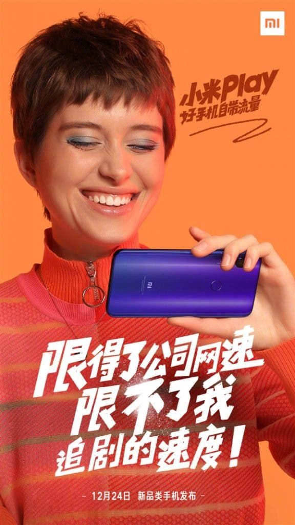 Xiaomi Play makes its first online appearance - uses a waterdrop display