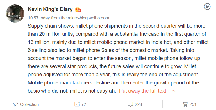 Xiaomi's Q2 2017 shipments announced, looking good but could be better