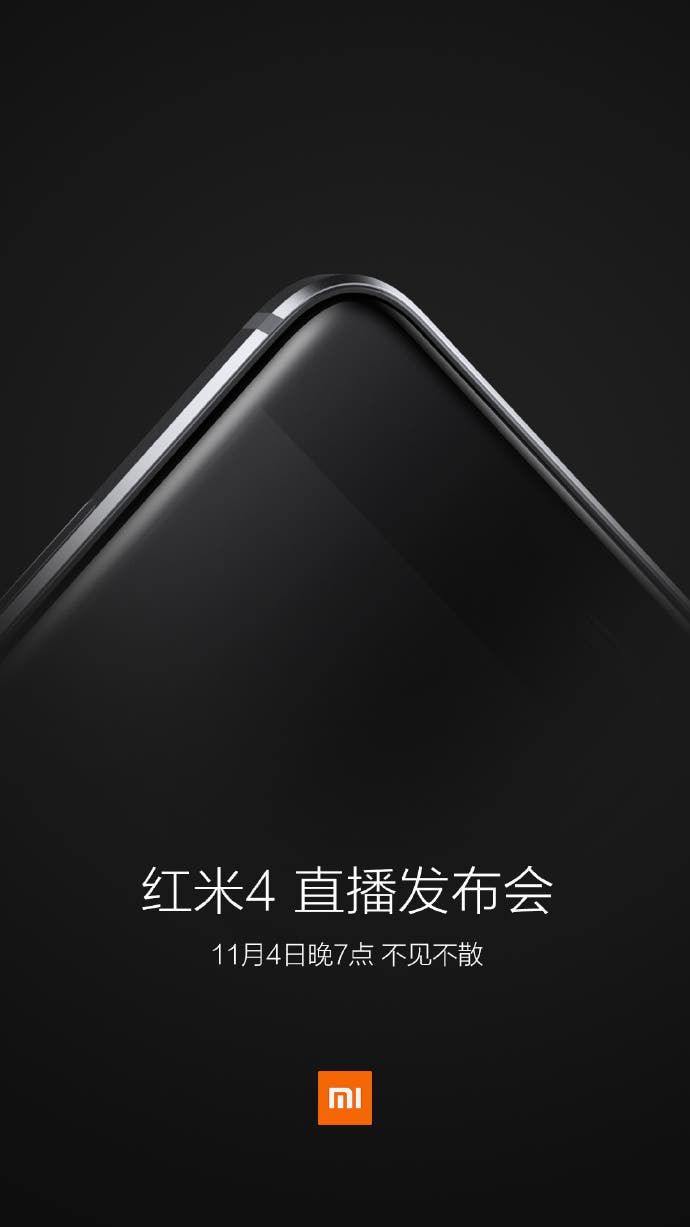 Xiaomi Redmi 4 coming 4th November (Specifications)