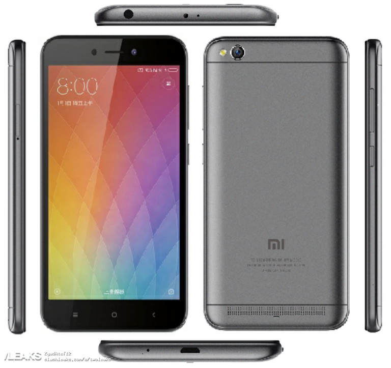 Xiaomi Redmi 5A render leaks, take a look at its price!