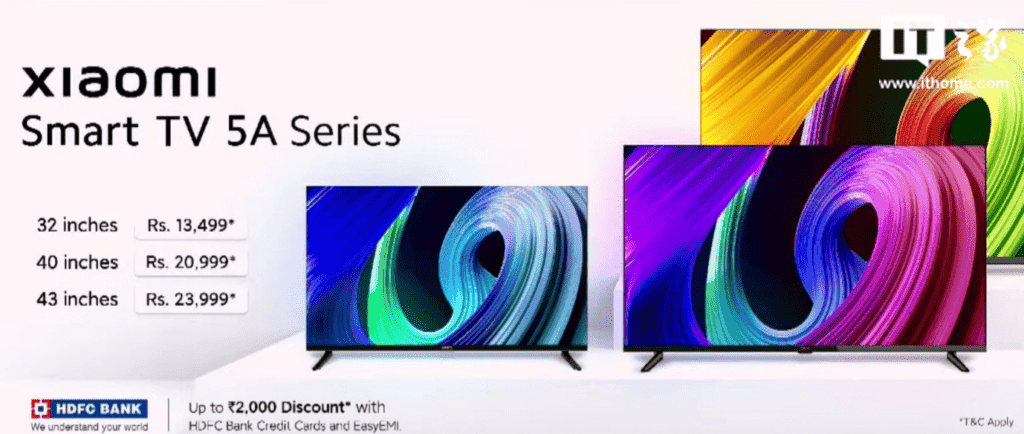 Xiaomi TV 5A series launches in India: 32/40/43 inches, up to 1080p resolution