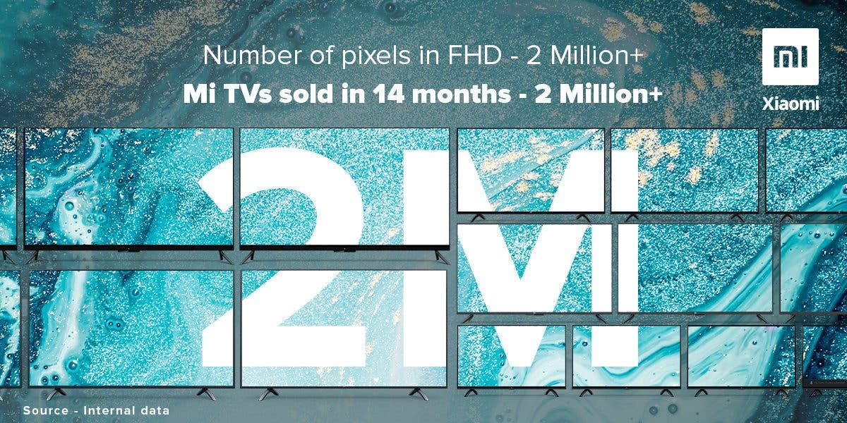 India: Xiaomi TV brand ships over 2 million units in 14 months
