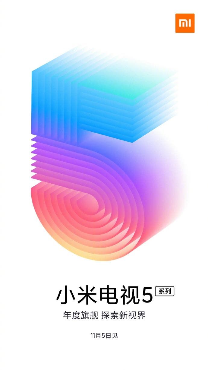 Xiaomi TV 5 annual flagship to arrive on November 5
