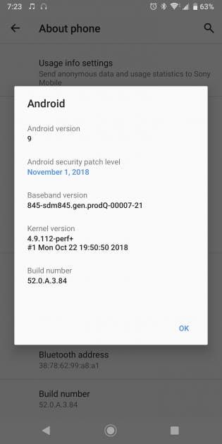 Android 9 Pie update finally arrive Xperia XZ2 Premium
