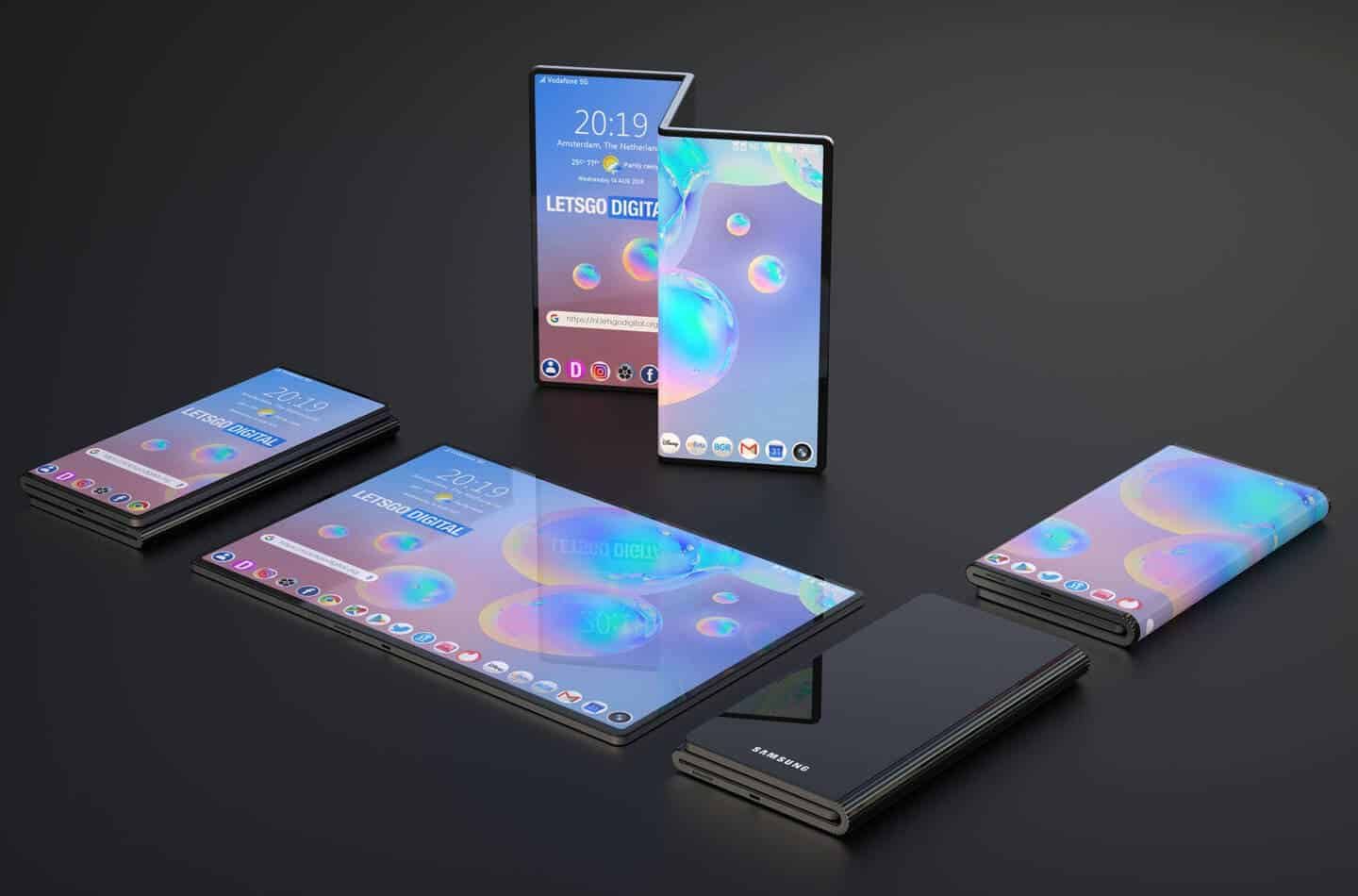 This is how Samsung's first dual-fold smartphone looks like