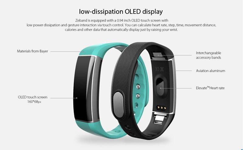 Zeblaze working on a Zeband smartband