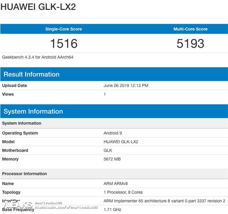 Huawei nova 5i to have a 6GB variant - GeekBench listing confirms